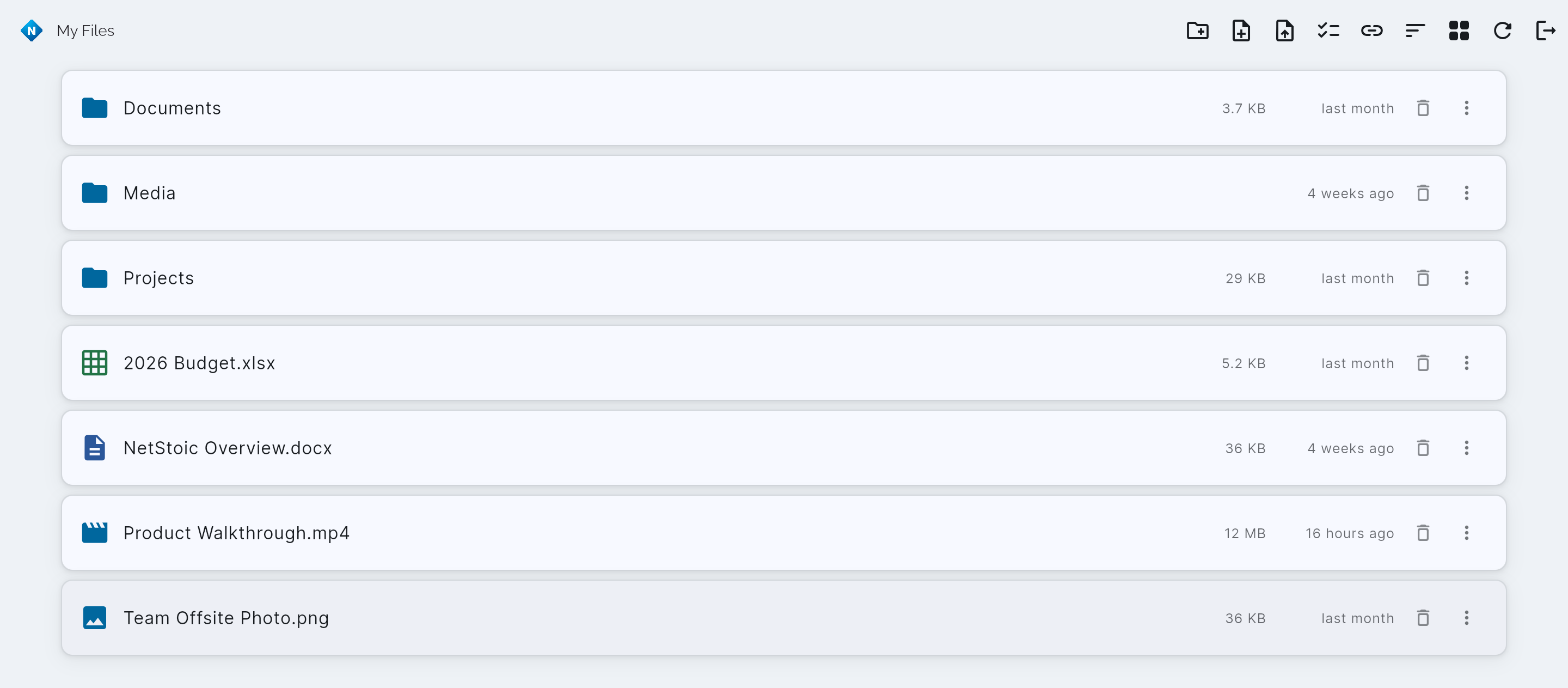 NetStoic file browser
